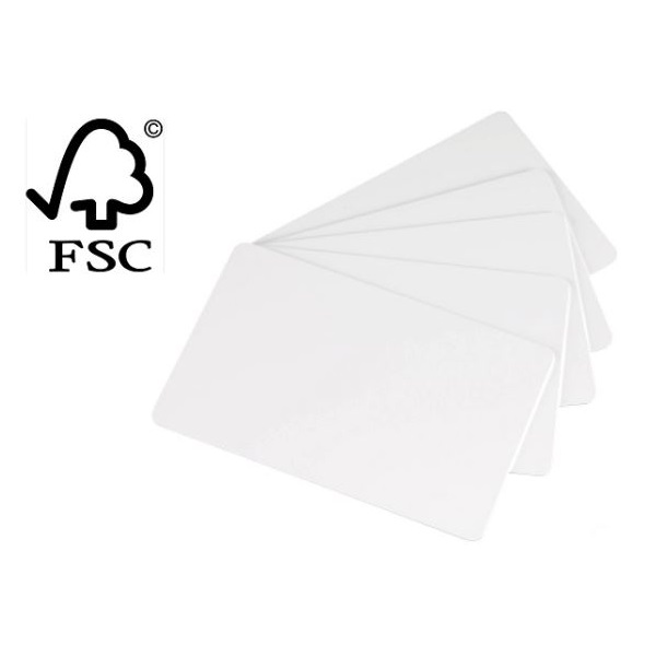 Bilde av Paper cards blank white - CR80 - 0,76 mm / 760 micron / 30 mil. 70102118 (DE,SE,NO,FI,RO,PL)